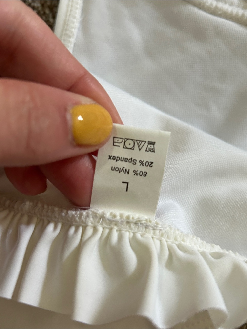 GAP White Ruffle Bikini Top - Picture 6 of 6